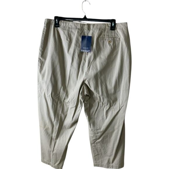 Lands End Khaki Pants Womens 20 Flat Front Casual Preppy Officewear Chino NWT - Picture 2 of 10